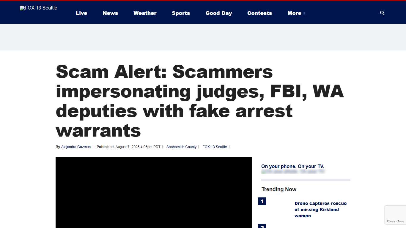 Text scam impersonates judges, FBI with fake arrest warrants | FOX 13 Seattle